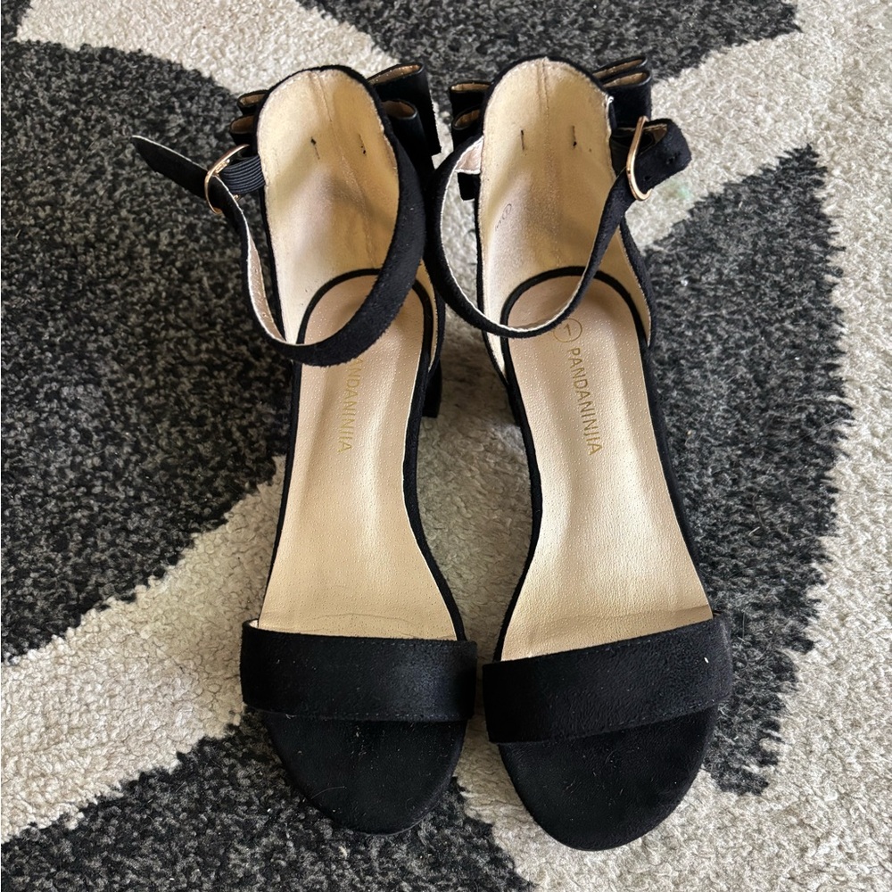Black kids dress shoes/Sandals
